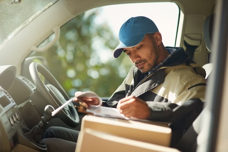 Parcel delivery driver accommodated at work Parcel delivery driver accommodated at work